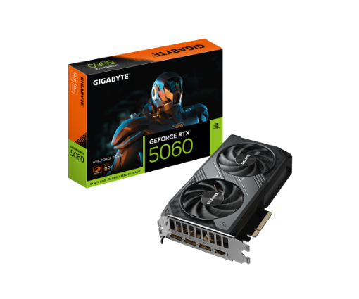 תמונה של כרטיס מסך Gigabyte GeForce RTX 5060 WindForce 2 OC 8GB