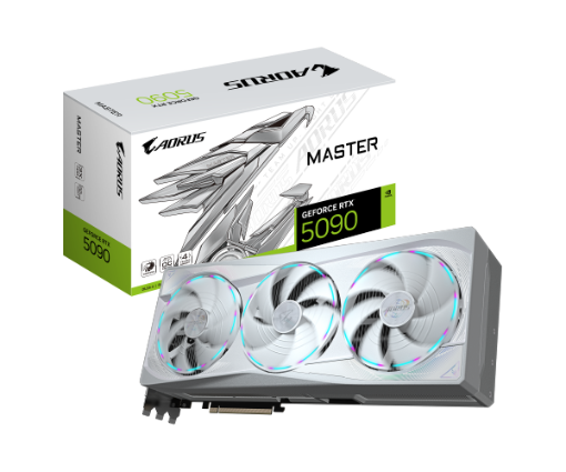 תמונה של כרטיס מסך AORUS GeForce RTX 5090 MASTER ICE 32G