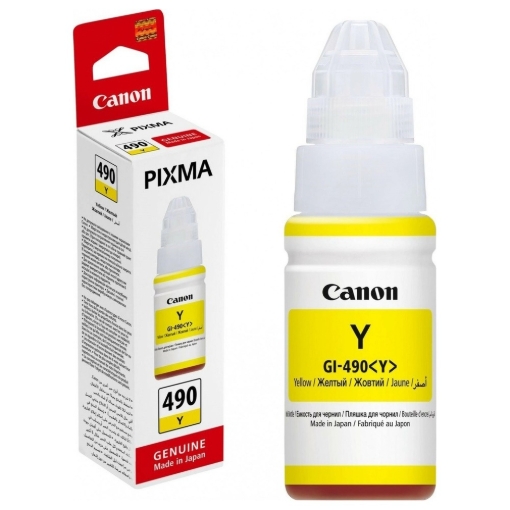 תמונה של מילוי קנון צהוב GI-490Y   G2400