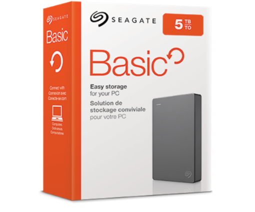 תמונה של דיסק חיצוני SEAGATE Basic Portable Drive 5TB 2.5 usb 3.0