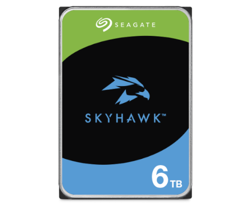 תמונה של דיסק פנימי Seagate SKYHAWK 6TB 3.5 5400RPM 256MB Cache
