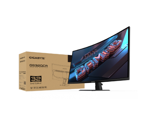 תמונה של מסך קעור Gigabyte GS32QCA SS VA 1ms 2K QHD 180Hz FreeSync Tilt