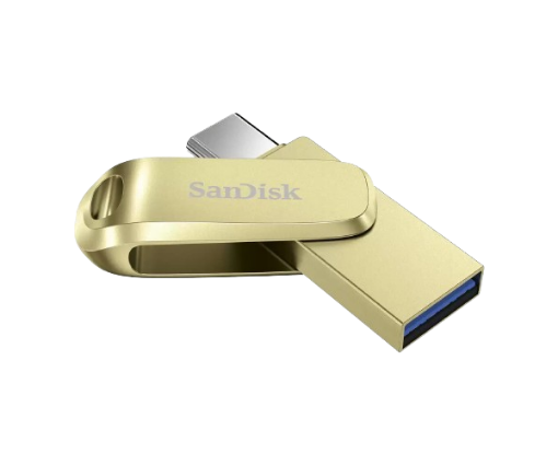 Picture of זכרון נייד SanDisk 512GB TYPE-C and Type-A Dual Drive Luxe