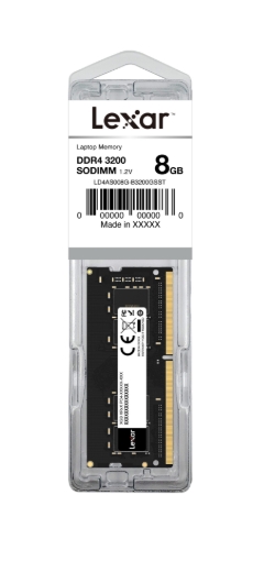 תמונה של Lexar SODIMM 8GB DDR4 3200Mhz 260pin  1.2V Blister Pack