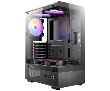 תמונה של מארז Antec VCX200 RGB ELITE ATX Tempered Glass 5x120mm RGB Fans