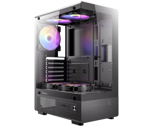תמונה של מארז Antec VCX200 RGB ELITE ATX Tempered Glass 5x120mm RGB Fans