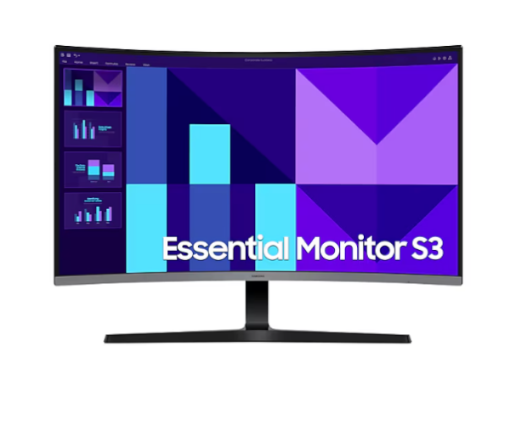 Picture of מסך קעור Samsung 32 S3 Essential Monitor FHD 100Hz 4Ms VA Black