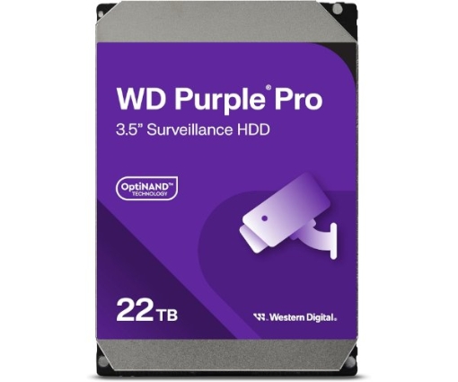 תמונה של דיסק WD 22TB PURPLE Pro Survailance 512MB Cache 7200 rpm SATA III
