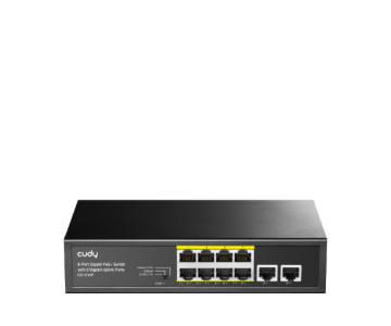 תמונה של מתג לא מנוהל Cudy GS1010P 8-Ports Gigabit Unmanaged POE Switch