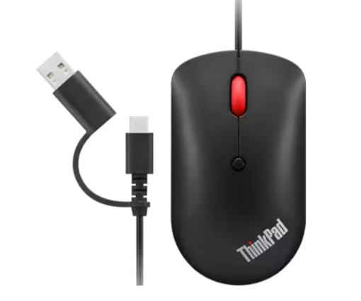 תמונה של עכבר חוטי Lenovo ThinkPad USB-C Wired compact Mouse