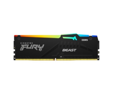 תמונה של זכרון לנייח Kingston Fury Beast Black RGB 32GB 6400MHZ DDR5 C32