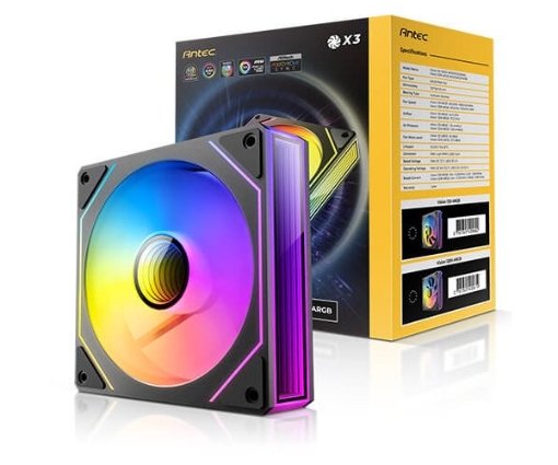 תמונה של מאווררים למארז ANTEC Vision 120 ARGB PWM FANS BLACK 3PK