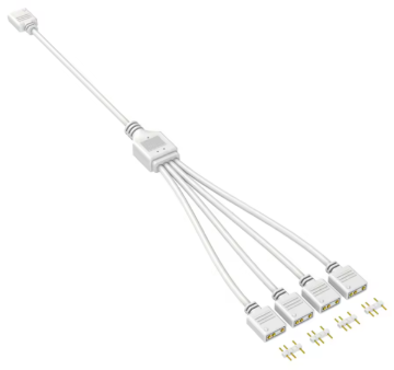 תמונה של מפצל לבן 1-ל4 ARGB