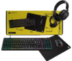 תמונה של סט גיימינג Corsair של 4 ב-1 הכולל מקלדת K55 Core RGB אוזניות HS35 V2 עכבר Harpoon Pro RGB ומשטח לעכבר MM100 Cloth