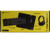 תמונה של סט גיימינג Corsair של 4 ב-1 הכולל מקלדת K55 Core RGB אוזניות HS35 V2 עכבר Harpoon Pro RGB ומשטח לעכבר MM100 Cloth