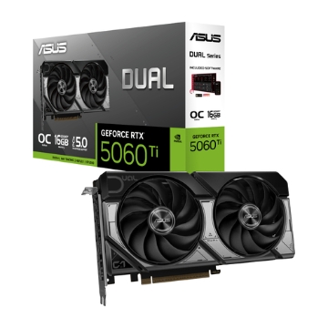 תמונה של כרטיס מסך ASUS Dual GeForce RTX 5060 Ti 16GB GDDR7 OC Edition