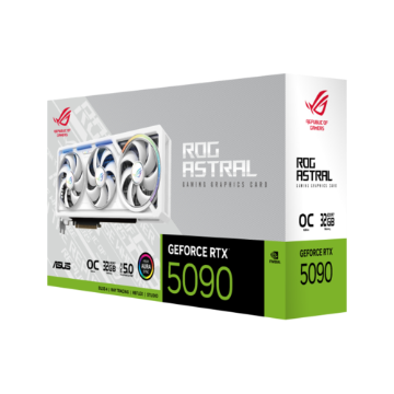 תמונה של כרטיס מסך לבן ROG Astral GeForce RTX 5090 32GB GDDR7 WHITE OC Edition Asus