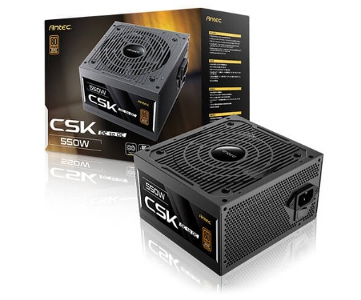 Picture of ספק כוח Antec CSK 550DC 550W ATX Non-Modular PSU 80 plus Bronze