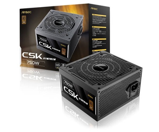 Picture of ספק כוח Antec CSK 750DC 750W ATX Non-Modular PSU 80 plus Bronze