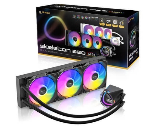 Picture of קירור נוזלי משולש Antec SKELETON 360 ARGB Black INTEL/AMD