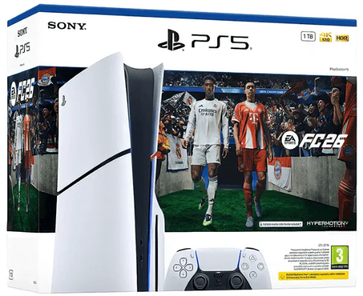 Picture of קונסולה פלייסטיישן 5 Playstation 5 Slim 1TB Blu-Ray+ קוד הורדה FC 26
