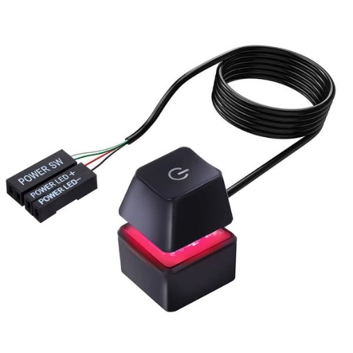 Picture of כפתור כיבוי והדלקה Pc Power Reset Button With RGB