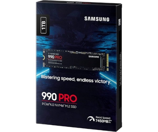 Picture of דיסק פנימי Samsung 990 PRO 1TB GEN4 up to 7450 read 6900 Write