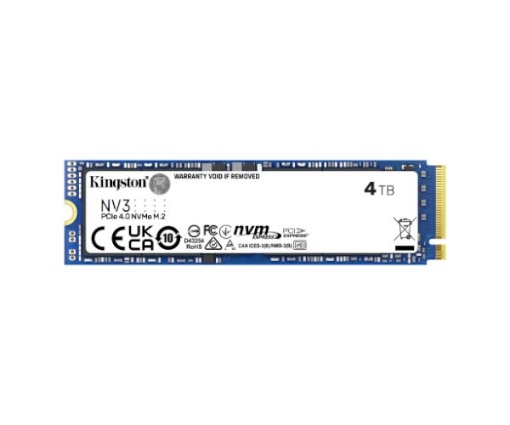 Picture of דיסק פנימי Kingston NV3 4TB NVME GEN 4.0 M.2 2280 6000/5000Mb/s