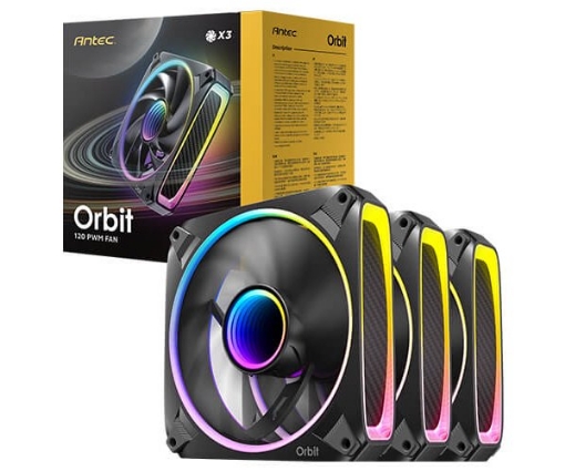 Picture of מאווררים למארז Antec Orbit 120 ARGB 3 Pack
