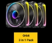 Picture of מאווררים למארז Antec Orbit 120 ARGB 3 Pack