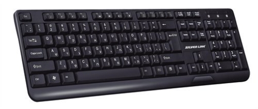 Picture of מקלדת Silver Line USB Wired KB-889 צבע שחור