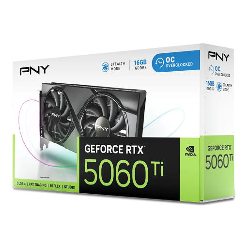 Picture of PNY GeForce RTX™ 5060Ti 16GB Overclocked Dual Fan