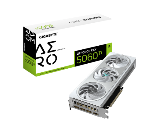 Picture of כרטיס מסך Gigabyte GeForce RTX 5060 Ti AERO OC 8GB White