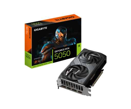Picture of כרטיס מסך Gigabyte GeForce RTX 5050 WindForce OC 8GB 2xDP 2xHDMI