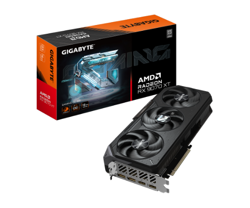 Picture of כרטיס מסך Gigabyte RX9070 XT Gaming OC 16GB PCI-E 5.0