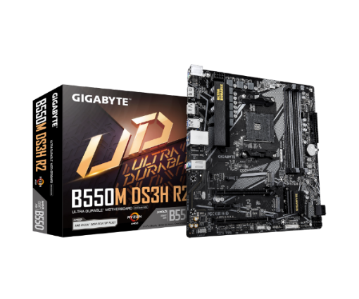 Picture of לוח אם למעבדי Gigabyte B550M DS3H R2 DDR4 Micro-Atx For AMD AM4