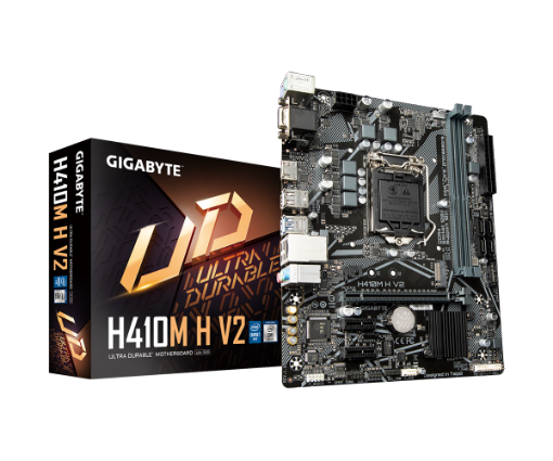Picture of לוח אם אינטל דור 10 Gigabyte H410M H V2 2.0 Micro-ATX LGA1200