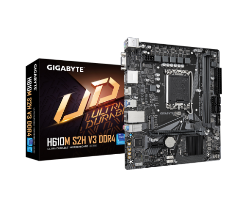 Picture of לוח למעבדי אינטל Gigabyte H610M S2H V3 Micro-ATX VGA DP HDMI