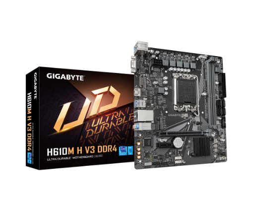 Picture of לוח לאינטל דור 12-14 Gigabyte H610M H DDR4 V3 REV1.0 VGA HDMI