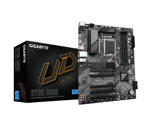Picture of לוח אם אינטל Gigabyte B760 DS3H DDR5 ATX DP HDMI LGA1700