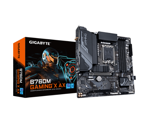 Picture of לוח אינטל דורות 12-14 Gigabyte B760M GAMING X AX 1.2 DDR5 Wifi BT