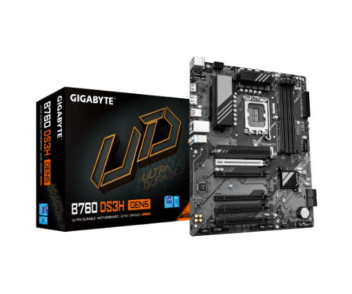 Picture of לוח אם אינטל Gigabyte B760 DS3H DDR5 Gen5 ATX DP HDMI LGA1700