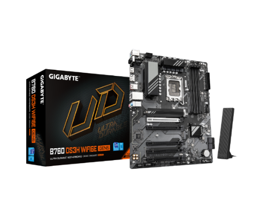 Picture of לוח אם B760 DS3H WF6E GEN5 ATX DDR5 PCIE5.0X16 WIFI6E Gigabyte