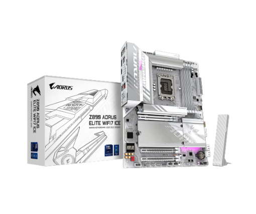 Picture of לוח לאינטל דור 15 Gigabyte Z890 AORUS ELITE WIFI7 ICE ATX LGA1851