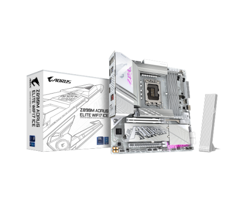 Picture of לוח אם אינטל GIGABYTE Z890M AORUS ELITE WIFI7 ICE WIFI7 BT PCIE 5
