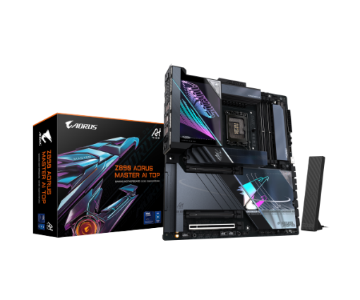 Picture of לוח אינטל דור 15 GIGABYTE Z890 AORUS MASTER AI TOP E-ATX WIFI7