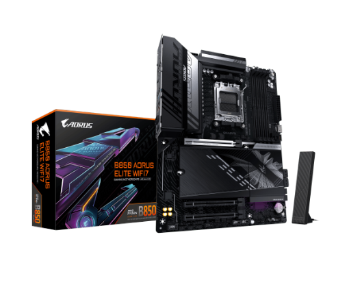 Picture of לוח אם GIGABYTE B850 AORUS ELITE WIFI7 ATX DDR5 AM5 BT 2.5GBE LAN