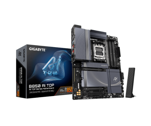 Picture of לוח אם GIGABYTE B850 AI TOP WIFI7 ATX DDR5 AM5 2x10GBE LAN