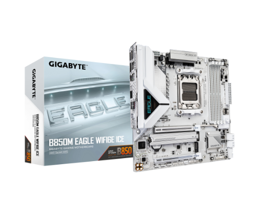 Picture of לוח אם GIGABYTE B850M EAGLE WIFI6E ICE M-ATX DDR5 AM5 BT 2.5GB