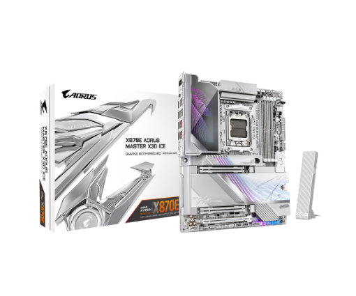 Picture of לוח אם GIGABYTE X870E AORUS MASTER X3D ICE WIFI7 ATX BT 10GBE